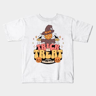 Trick or Treat Halloween Fun Spooky Funny Kids T-Shirt